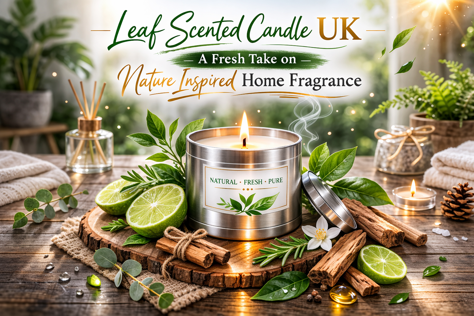 Leaf Scented Candle UK – A Fresh Take on Nature Inspired Home Fragrance